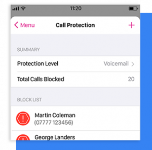 hullomail call protection