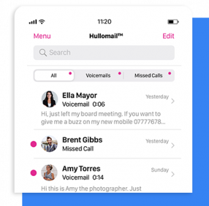 hullomail voicemail inbox